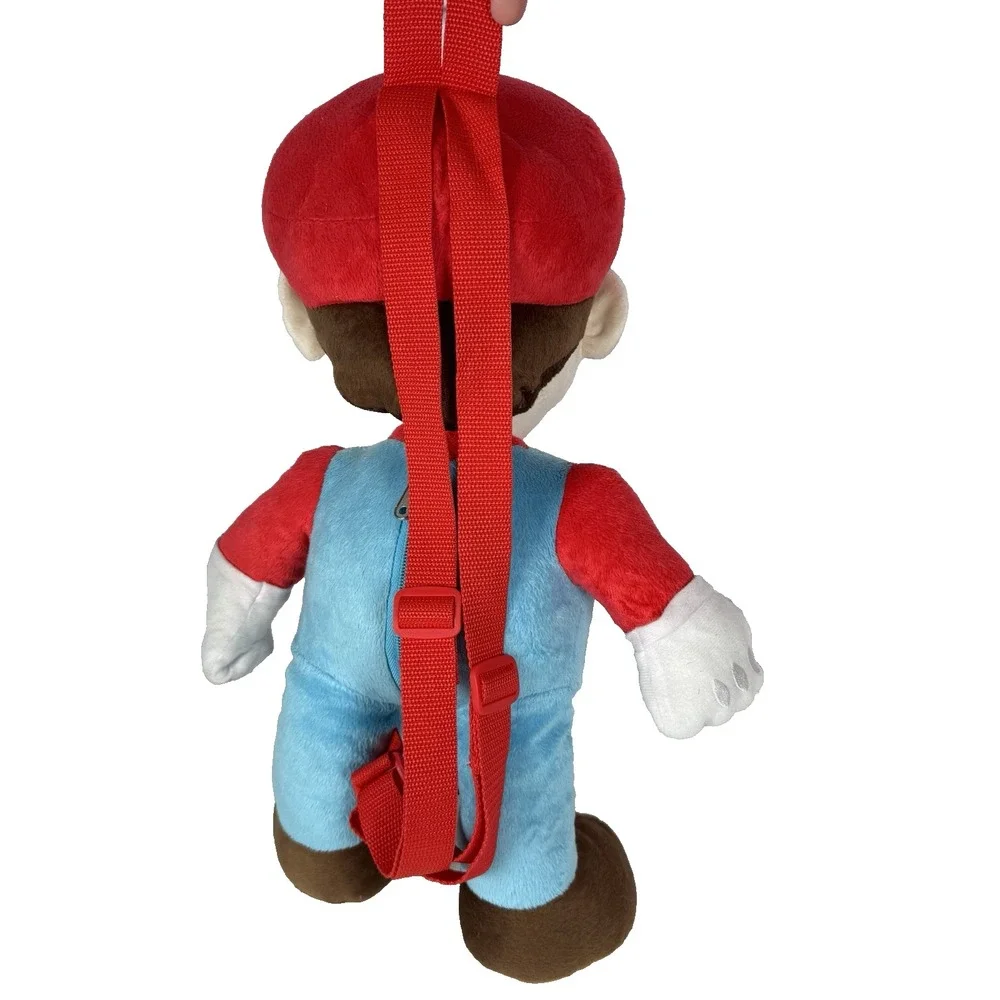 Nintendo Super Mario Bros Brothers Plush Backpack Stuffed Figure Toy Zip 18
